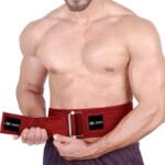 Quick Lock Weightlifting Belt - Adjustable Back Support with Metal Buckle - Ideal for Powerlifting, Cross Training, and Olympic Lifting - Durable Gym Belt for Men & Women