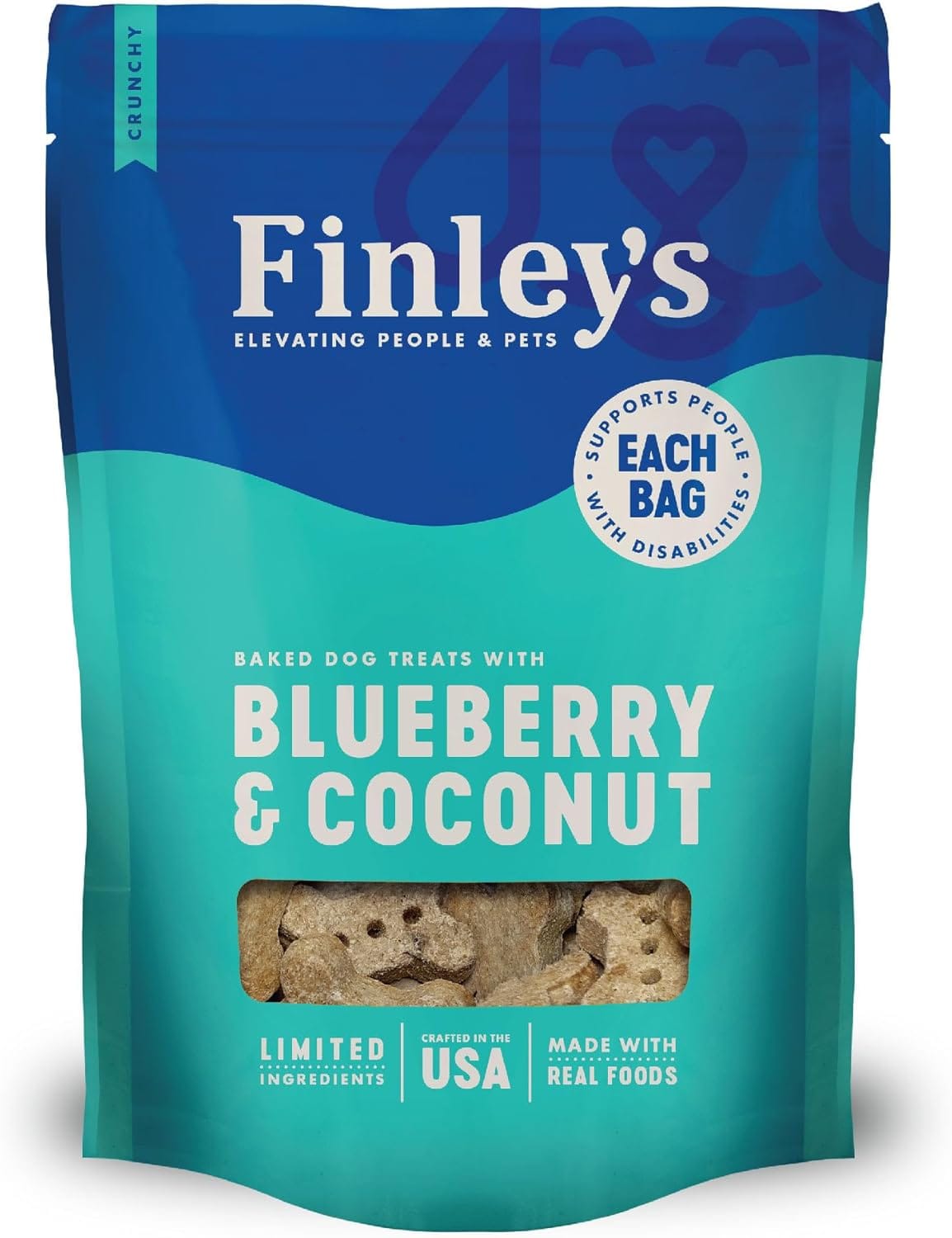 Finley's Blueberry Coconut Dog Biscuit Treats, All Natural, Limited Ingredient Dog, 12 Ounce (Pack of 1) Finley's Blueberry Coconut Dog Biscuit Treats, All Natural, Limited Ingredient Dog, 12 Ounce (Pack of 1)