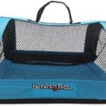 Pet Travel Bag for Originals & Minis, Small Pet Carrier w/Mesh & Nylon Lining, Dog Carrier for Medium Dogs, Versatile Kitten Carrier & Puppy Carrier, Easy to Clean, Blue - Perfect Petzzz