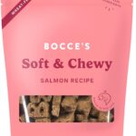 Bocce's Bakery Oven Baked Salmon Recipe Treats for Dogs, Wheat-Free Everyday Dog Treats, Made with Real Ingredients, Baked in The USA, All-Natural Soft & Chewy Cookies, Salmon, 6 oz
