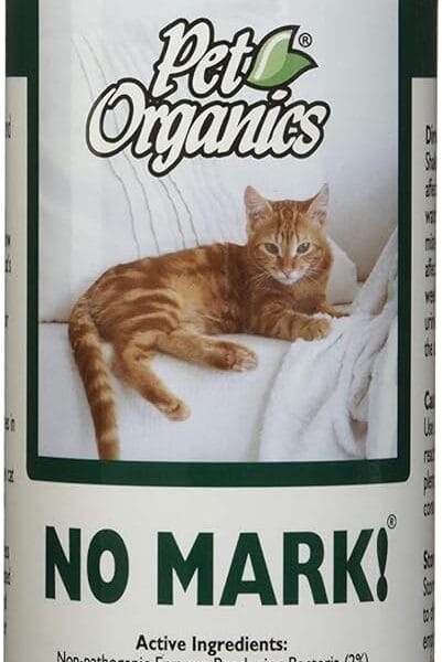 NaturVet Pet Organics No Mark Cat Spray  Helps Deter Cats from Urine Marking  for Indoor/Outdoor Use, Housetraining  Simulated Pheromones, Mist Sprayer  16 Fl. Oz.