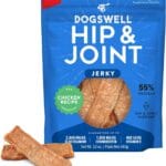 Dogswell Jerky Hip and Joint Dog Treats Grain Free Made in USA Only, Glucosamine and Chondroitin, 12 oz Chicken
