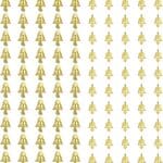 Tyqour 100 Pcs Mini Gold Bells for Crafts, Tiny Christmas Bells Bulk, Christmas Tree Decorative Pendants for Making Wind Chimes Dog Training Doorbell Wedding Decor