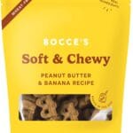 Bocce's Bakery Oven Baked PB & Banana Recipe Treats for Dogs, Wheat-Free Everyday Dog Treats, Real Ingredients, Baked in The USA, All-Natural Soft & Chewy Cookies, Peanut Butter & Banana, 6 oz