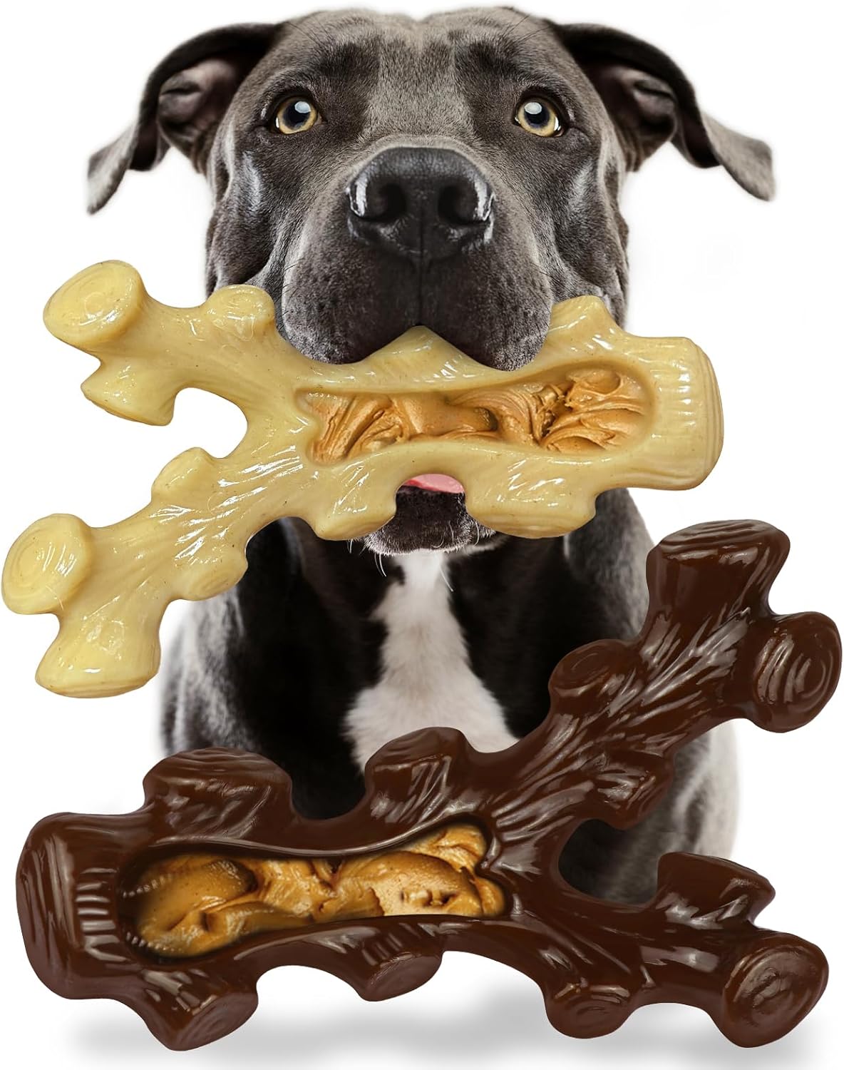 2 Pack Dog Chew Toys for Aggressive Chewers,Boredom and Stimulating Best Dog Toys for Medium/Large Breed,Tough Almost Indestructible Dog Bones for Teeth Cleaning and Training 2 Pack Dog Chew Toys for Aggressive Chewers,Boredom and Stimulating Best Dog Toys for Medium/Large Breed,Tough Almost Indestructible Dog Bones for Teeth Cleaning and Training