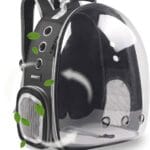 Cat Backpack Carriers, Dog Backpack, Pet Backpack for Small Cats Puppies Dogs Bunny, Airline-Approved Ventilate Transparent Bubble Backpack for Travel and Outdoor(Black)