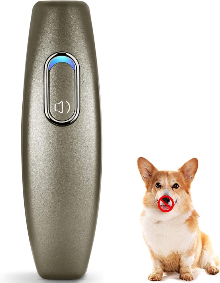 Ultrasonic Dog Barking Deterrent, 2 in 1 Dog Training and Bark Control Device,Anti-Barking Device, Dog Silencer, Ultrasonic Dog Whistle,Indoor&Outdoor,16.4 Ft Large Control Range1