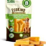 EcoKind Premium Gold Yak Cheese Himalayan Dog Chews, Healthy Dog Treats, Yak Chews for Small Dogs, All Natural, Long Lasting Dog Chew for Aggressive Chewers, High Protein Puppy Treat, Small - 8 Chews
