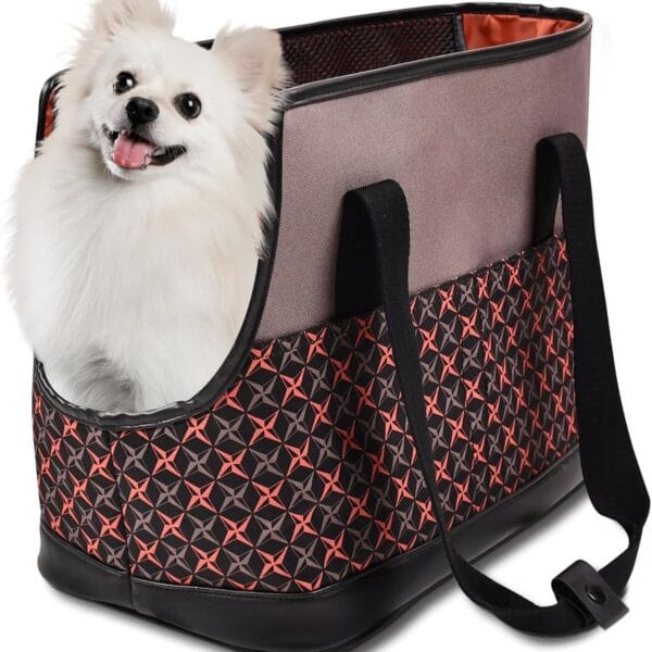 Dog Purse Carrier for Small Dogs, Soft-Sided Tote Bags with Pocket Dog Travel Supplies Portable Dog Sling with Anti-Slip Bottom