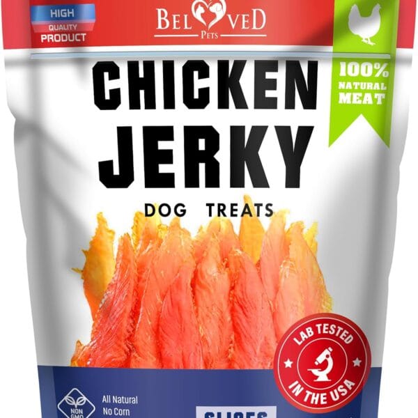 Dog Treats Chicken Jerky 1.5 Lb - Human Grade Pet Snacks & High Protein Meat - All Natural High Protein Dried Strips - Best Chews for Training Small & Large Dogs - Bulk Soft Pack Made for USA