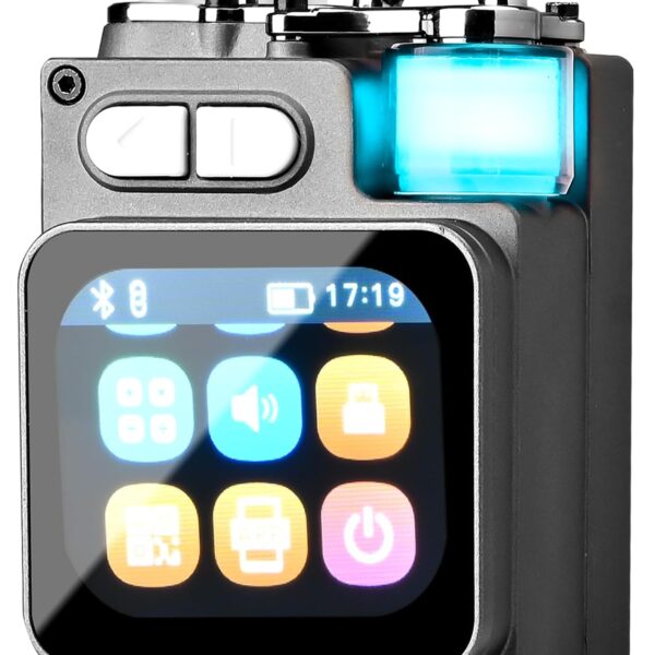 Mini Bluetooth Speaker, Smart Wireless Portable Speaker with Touchscreen, Loud HD Sound, LED Lights, BT5.4, All In One Small Audio for Home/Outdoor/Travel/Shower/Party/Beach/Camping/Hiking/Cycling