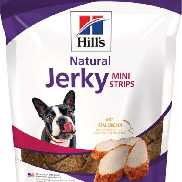 Hill's Natural Jerky Strips, All Life Stages, Great Taste, Mini Dog Treats, Chicken, 7.1 oz Bag