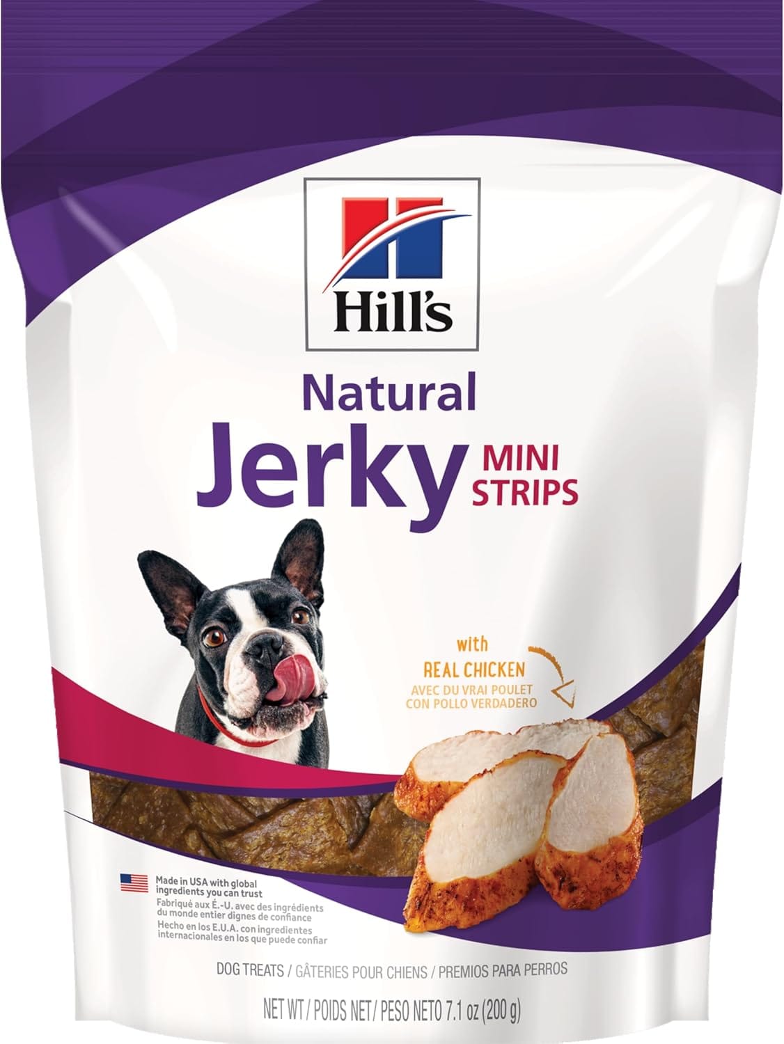 Hill's Natural Jerky Strips, All Life Stages, Great Taste, Mini Dog Treats, Chicken, 7.1 oz Bag Hill's Natural Jerky Strips, All Life Stages, Great Taste, Mini Dog Treats, Chicken, 7.1 oz Bag