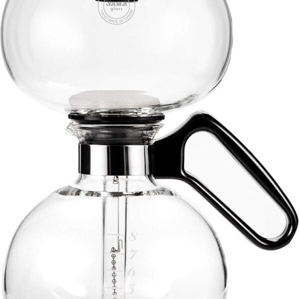 Yama Glass 8-Cup Stovetop Siphon Coffee Maker, 24 Oz Vacuum Brew, Heat-Resistant Borosilicate Glass