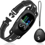 Upgraded Anti-Bark Collar with Remote Tag, 2-in-1 Dog Training Collar&Dog Bark Collar with 5 Adjustable Sensitivity,Smart Anti Barking for Large Medium Small Dogs(8-150lbs)-Black