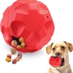 Treat Dispensing Dog Toys for Aggressive Chewers Large Breed, Rubber Balls for Dogs, Interactive Dog Toys for Boredom to Keep Them Busy, Dog Treat Toy Ball