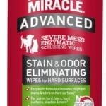 Natures Miracle Advanced Stain And Odor Eliminating Wipes for Hard Surfaces, 30 Count, Enzymatic Formula Eliminates Tough Pet Messes