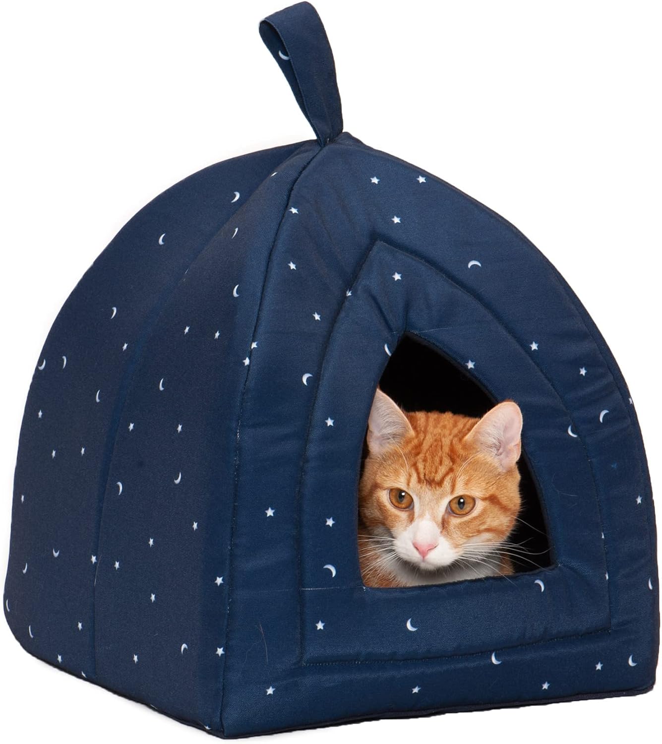 Furhaven Cat Bed Cave for Indoor Cats & Small Dogs, Washable & Foldable w/ Removable Cushion - Polycanvas Print Pet Tent - Night Sky, Small Furhaven Cat Bed Cave for Indoor Cats & Small Dogs, Washable & Foldable w/ Removable Cushion - Polycanvas Print Pet Tent - Night Sky, Small