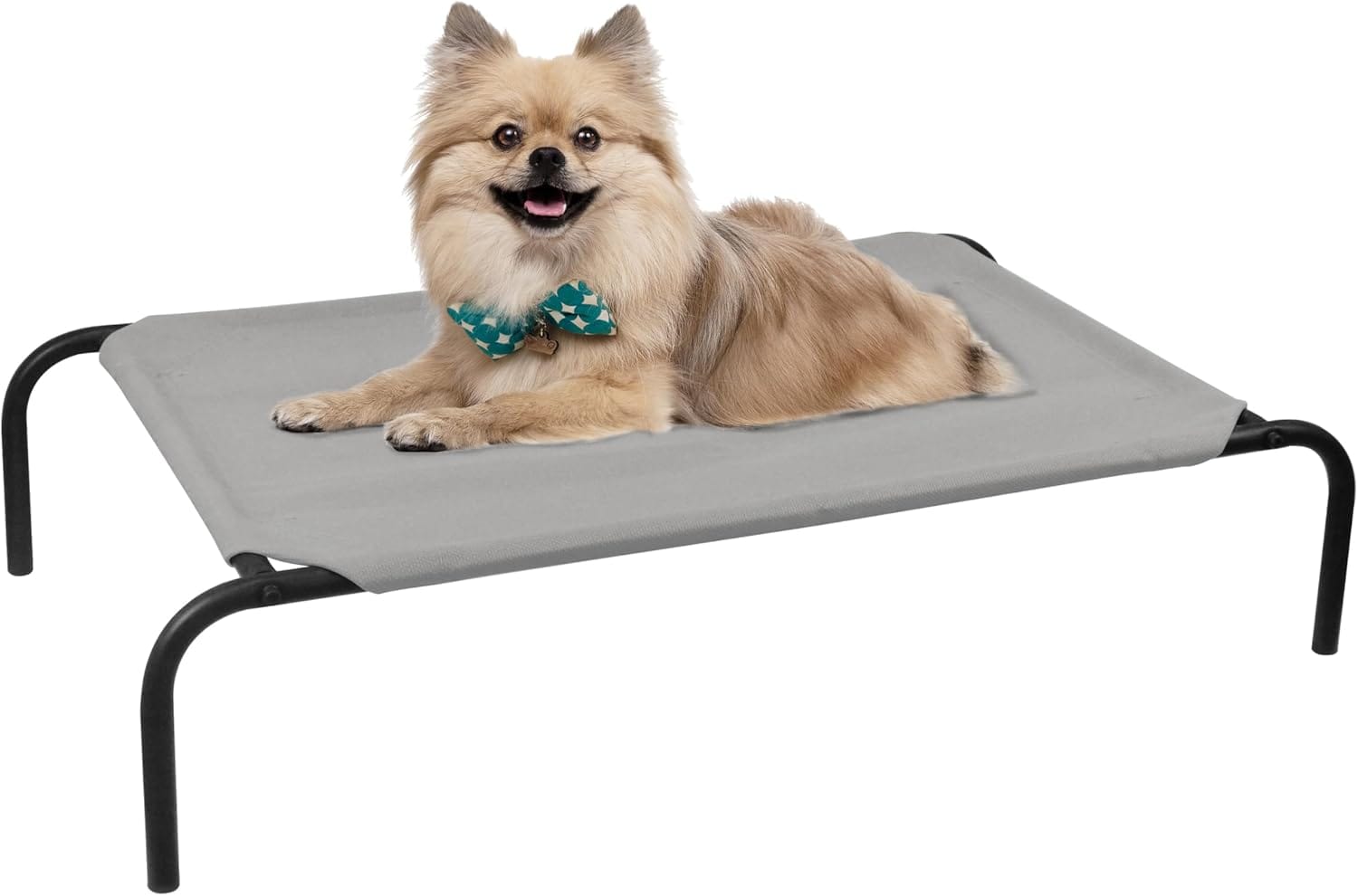 PHYEX Raised Pet Cot for Small Pets, Elevated Dog Bed with Breathable Mesh, Sturdy Steel Frame for Indoor & Outdoor Use, Non-Slip Design, Easy Clean, 33-Inch Grey PHYEX Raised Pet Cot for Small Pets, Elevated Dog Bed with Breathable Mesh, Sturdy Steel Frame for Indoor & Outdoor Use, Non-Slip Design, Easy Clean, 33-Inch Grey