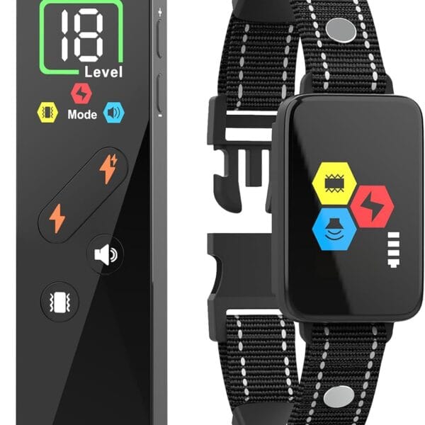 Dog Shock Collar with Remote Control - 4500FT, Dog Training Collar for Small Medium Large Dogs 8-120 lbs, E Collar for Dogs Training with 4 Modes, Dog Correction Collar with Remote, IP67 Waterproof