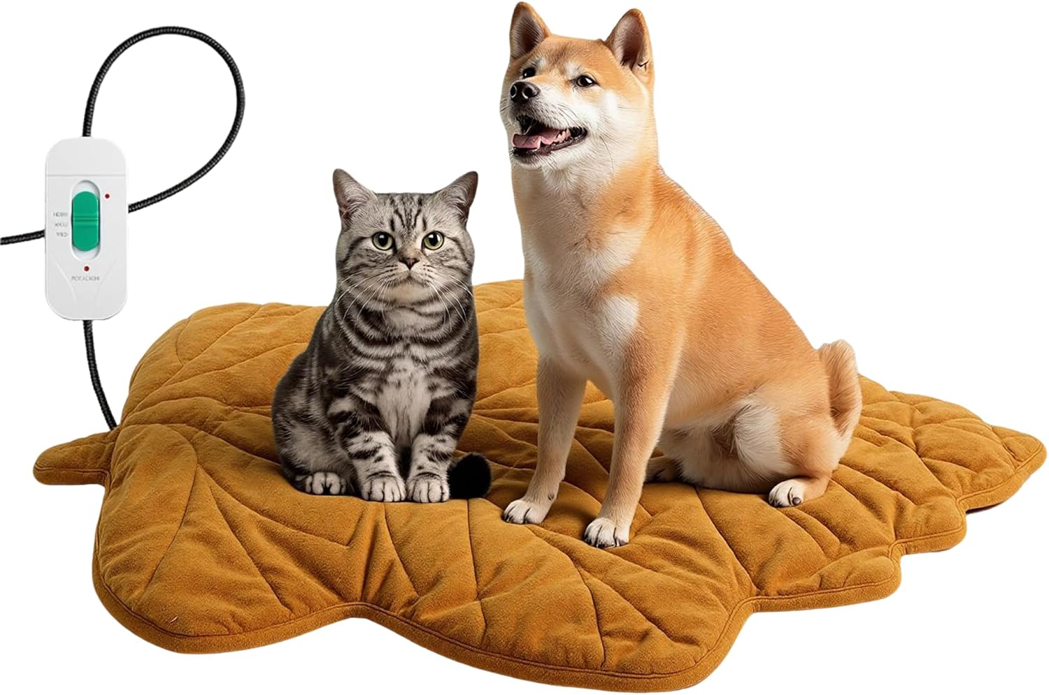 Maple Leaf Shaped Dog Heating pad (47"x36"), Waterproof, Obtained FCC and UL Dual Certification, Adjustable Temperature, Machine Washable,for Indoor/Outdoor, Suitable for Pets of All Ages Maple Leaf Shaped Dog Heating pad (47"x36"), Waterproof, Obtained FCC and UL Dual Certification, Adjustable Temperature, Machine Washable,for Indoor/Outdoor, Suitable for Pets of All Ages