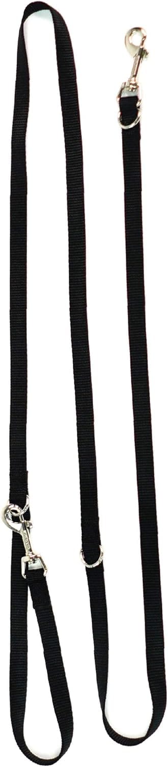 Blue-9 Multi-Function Hands Free Dog Leash, Double Attachment 6 Foot Adjustable Lead for Obedience, Running, and Agility Training, Made in The USA, Black, Small/Medium Blue-9 Multi-Function Hands Free Dog Leash, Double Attachment 6 Foot Adjustable Lead for Obedience, Running, and Agility Training, Made in The USA, Black, Small/Medium