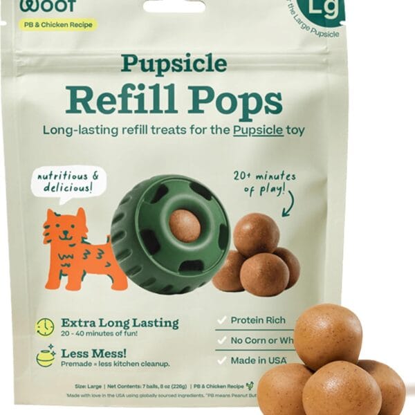 Woof Pupsicle Pops - Premade Long Lasting Dog Pupsicle Pop Treats