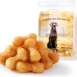 Dog Treats Chicken Wrapped Peanut Butter Bones 2.5'', Easily Digestable Dog Chews Rawhide Free Grain Free, Chewy Training Treats Snacks for Small Medium Large Dogs, 10.6 oz