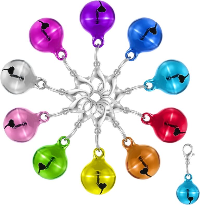 10 Pcs Bell for Dog Collar Pet Cat Dog Collar Bells with Loud Crisp Sound Small Round Small Pets Pendant Pet Bell Gift Charms Anti-Lost Training Bells for Collars Suitable for Pets Pendant Accessories