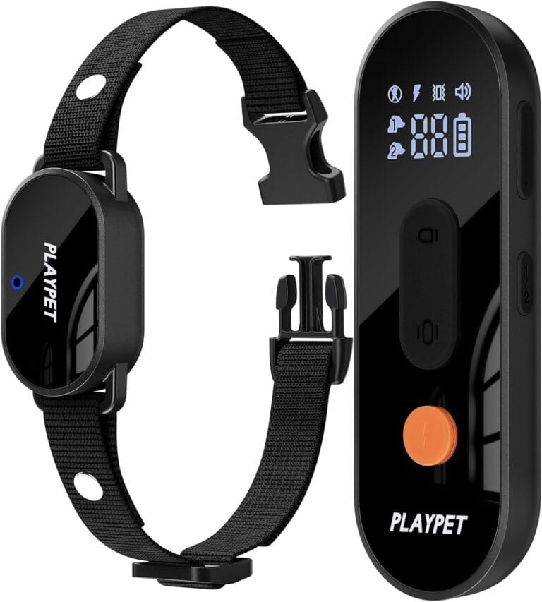 Dog Shock Collar with Remote Control: 2000Ft Rechargeable Dog Training Collar with 3 Training Modes, Waterproof Electric Shock Collar for 5-120lbs Small Medium Large Dogs