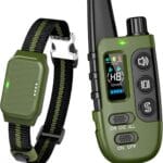 Shock Collar for Dogs, Waterproof Dog Training Collar with Remote Control, 3 Modes: Beep, Vibration, Safe Static, Rechargeable,1600Ft Range, Suitable for Medium Large Dogs