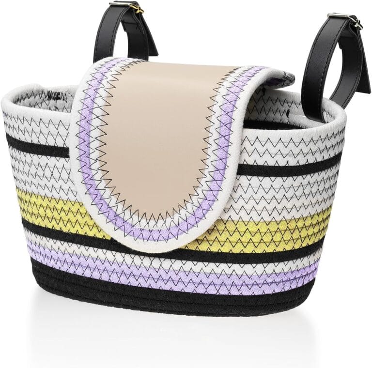 Handmade Bike Basket Front, Woven Bicycle Baskets for Adult Bikes, Rustic Detachable Handlebar Basket with Lid, Adjustable Leather Straps