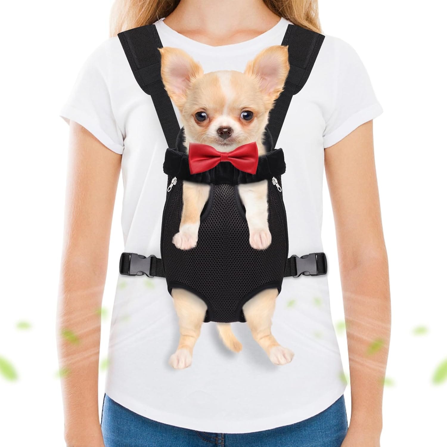 Pet Carrier Backpack, Hands-Free Adjustable Dog Front Carrier Legs Out & Easy-Fit Dog Backpack Carrier for Hiking Camping Traveling Cycling for Small Dogs and Rabbits (Small, Black) Pet Carrier Backpack, Hands-Free Adjustable Dog Front Carrier Legs Out & Easy-Fit Dog Backpack Carrier for Hiking Camping Traveling Cycling for Small Dogs and Rabbits (Small, Black)