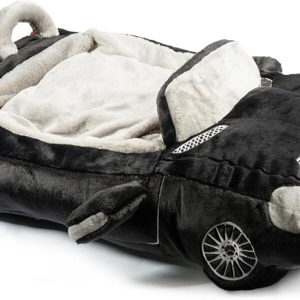 Haute Diggity Dog Furcedes Car Dog Bed, Plush Designer Dog Bed, Zip-Off Cover for Easy Cleaning, Machine-Washable & Safe Materials for All Breeds, One Size