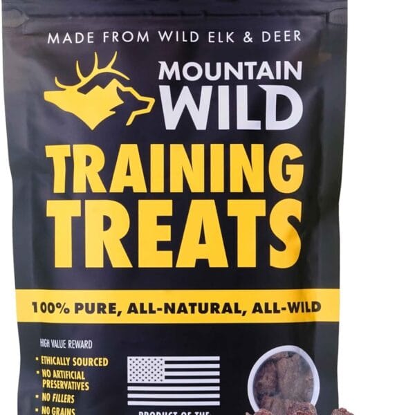 Training Treats for Dogs & Puppies  Elk & Venison Protein Puppy & Dog Treat  High Value, All-Natural, No Fillers, Grain-Free, No Artificial Preservatives  4oz, 1 Bag