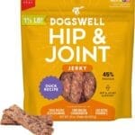 Dogswell Jerky Hip and Joint Dog Treats Grain Free Made in USA Only, Glucosamine and Chondroitin, 20 oz Duck
