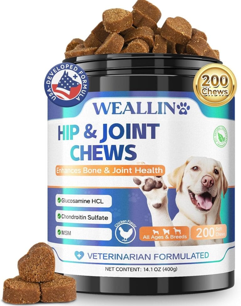 Joint Supplement for Dogs - Dog Joint Supplement Glucosamine Hip and Joint Chondroitin Chews Treats for Dogs with MSM Lipid Mussels Vitamins Dog Joint Support for All Breed 200pcs