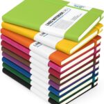 Dynta Hardcover Journal Notebooks, 10 Packs A5 Lined Journals Bulk for Writing 200 Pages/100Sheets, 8.4 x 5.8 inch, 10 Colors Classic Ruled Notebook for Work/Travel/College/Note Taking