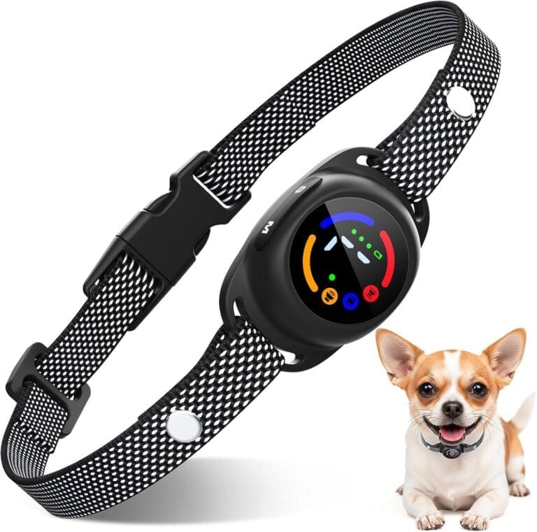 Bark Collar for Small Dogs 5-15lbs, No Shock Barking Collar Small Breed with 7 Sensitivity Levels & 3 Working Modes, Ultra-Slim & Lightweight Puppy Bark Collar with IP67 Waterproof