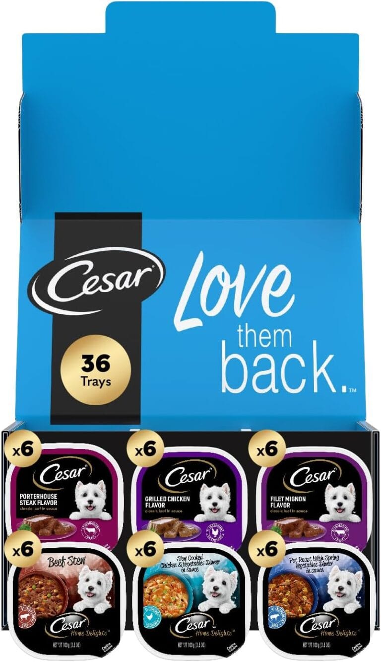 Cesar Wet Dog Food Home Delights & Classic Loaf in Sauce, Variety Pack, 3.5 oz. 36 Count