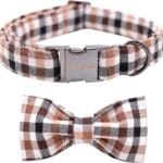 Unique style paws Fall Dog Collar, Puppy Collar with Bowtie, Adjustable Dog Collar Pet Gift for Small Medium Large Dogs