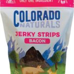 Colorado Naturals Bacon Jerky Strips Dog Treats, 16 oz  All-Natural, Made in USA, No Fillers or Preservatives  Great Source of Protein