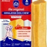 Himalayan Dog Chew Original Yak Cheese Chew, Bacon, 1 Large Stick, 3.3 oz, Gluten Free, Healthy Treats, Grain & Lactose Free 100% Natural, Long Lasting Chews for s Under 55 lbs