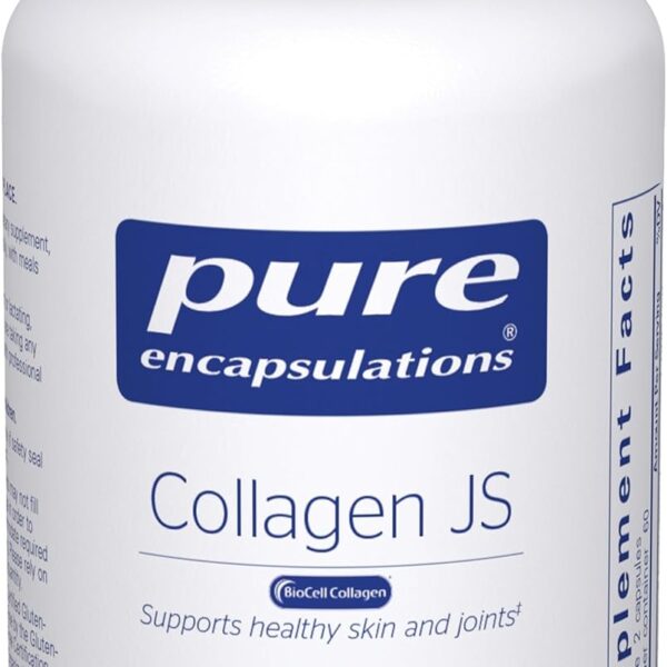 Pure Encapsulations Collagen JS - Skin & Joint Health* - 1,000 mg Hydrolyzed Biocell Collagen - Gluten Free & Non-GMO - 120 Capsules