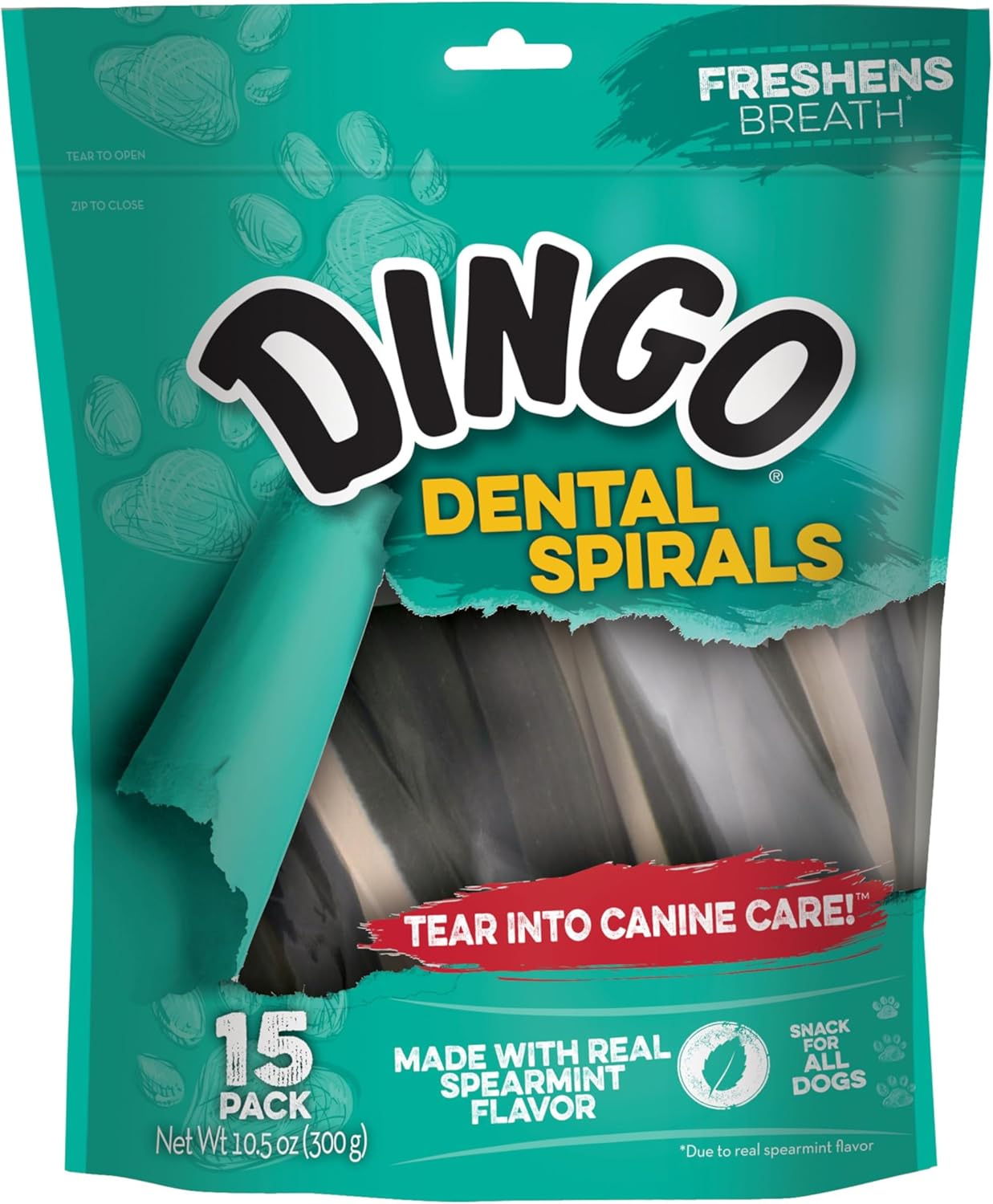 Dingo Dental Sticks for Tarter Control and Freshening Breath, Made with Real Chicken, Great Treats for Small, Medium, and, Large Dogs 15-Count Dingo Dental Sticks for Tarter Control and Freshening Breath, Made with Real Chicken, Great Treats for Small, Medium, and, Large Dogs 15-Count