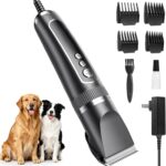 Dog Clippers for Grooming Thick Hair, 36V Electric Corded Dog Grooming Kit, 10ft 3-Speed Sheep Shears, Heavy Duty Pet Hair Trimmer with Storage Case for All Coats & Breeds