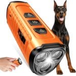 Dog Bark Deterrent Device 3X Anti Barking Device for Dogs, 5 Modes Stop Neighbors Dog Barks No More Safe for All Dogs 50FT Bark Control Indoor Outdoor with Flashlight,Dog Training Device