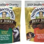 Newman's Own Beef Jerky Treats for Dogs, Bundle of 2 Flavors, Original Recipe and Beef & Sweet Potato Recipe, 5oz each