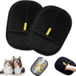 Pet Hair Removal Glove for Cats & Dogs, Efficient Grooming Gloves for Pet Hair, Cat Grooming Gloves for Hair RemovalReusable Cat & Dog Hair Remover for Couch, Furniture, Carpet, Curtain(2Pcs)