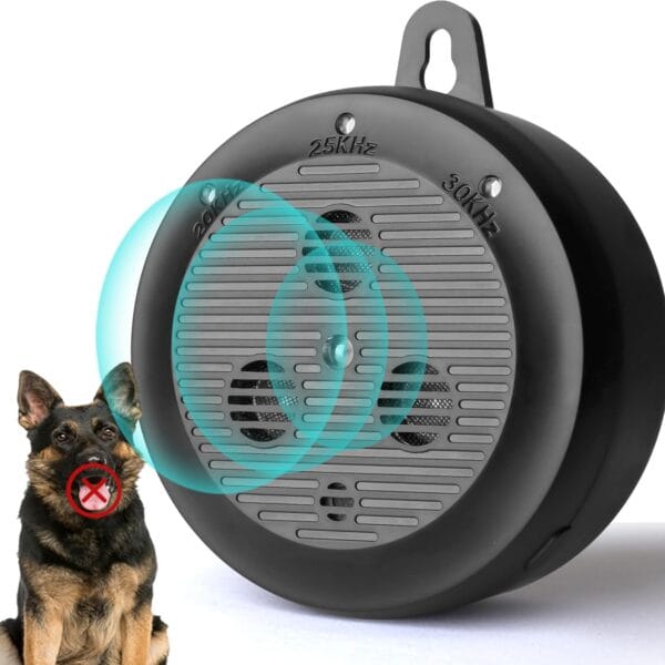 Ultrasonic Dog Bark DeterrentSafe & Humane Anti Barking Device for All DogsAuto-Activated Bark BoxIndoor & Outdoor3 Adjustable Ultrasonic Modes